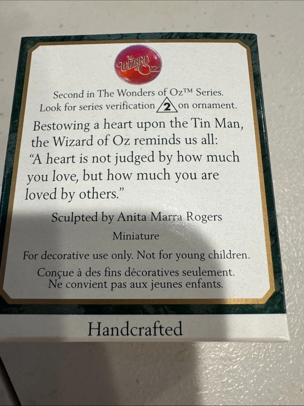 Hallmark Wizard of Oz Minuature 